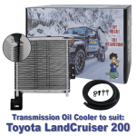 Dual Heavy Duty Transmission Oil Cooler Kit to suit Toyota LandCruiser 200 Series with 5 and 6 Speed Auto