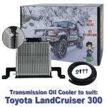 Dual Heavy Duty Transmission Oil Cooler Kit to suit Toyota LandCruiser 300 Series with 10 Speed Auto (up to Oct 2024)