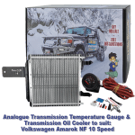 Analogue Trans Temp Gauge & Dual Oil Cooler Kit suit VW Amarok NF Diesel 10 Spd