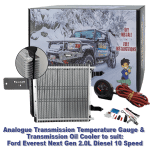 Analogue Trans Temp Gauge & Dual Oil Cooler Kit suit Ford Everest Next Gen 2.0L Diesel 10 Spd