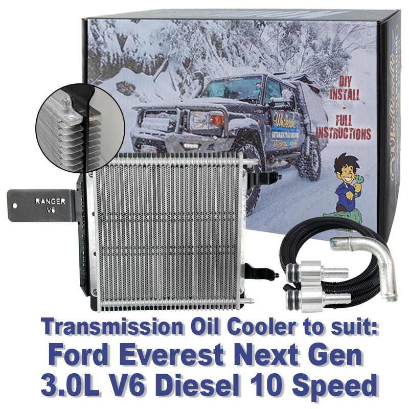 Ford Everest Next Gen 3.0L V6 10 Speed Diesel Transmission Cooler (DIY Installation Box)